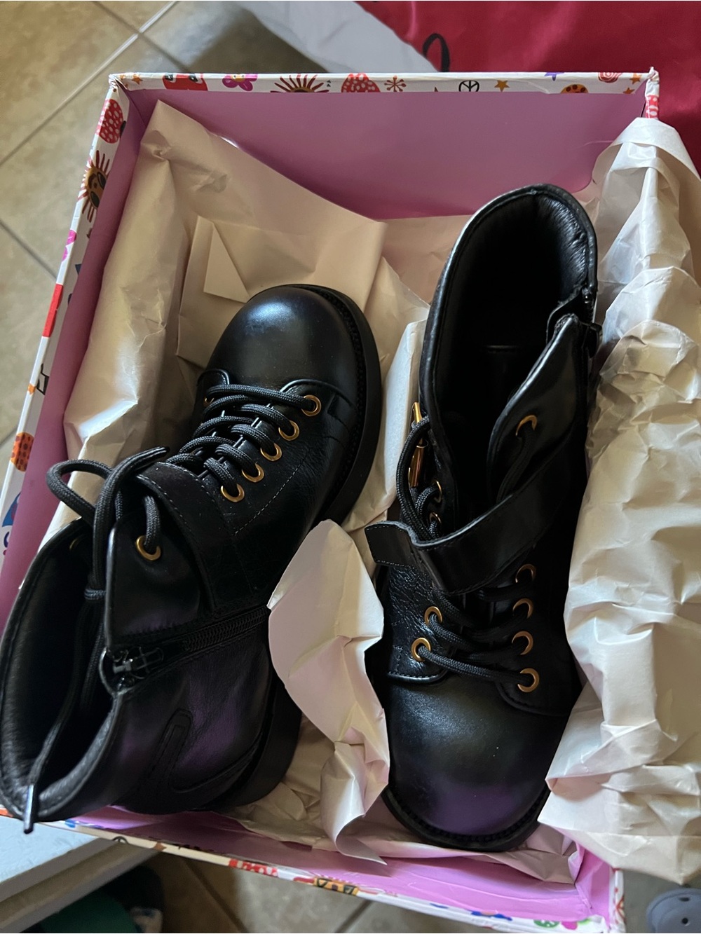 Jeffrey Campbell Black Leather Zip Sneaker